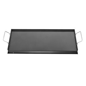 Carbon Steel Griddle, 32x14 inch Universal Flat Top Rectangular Plate, Gas Grill Griddle for BBQ Grill, Teppanyaki Carbon Steel Griddle, 32x14 inch Universal Flat Top Rectangular Plate, Gas Grill Griddle for BBQ Grill, Teppanyaki